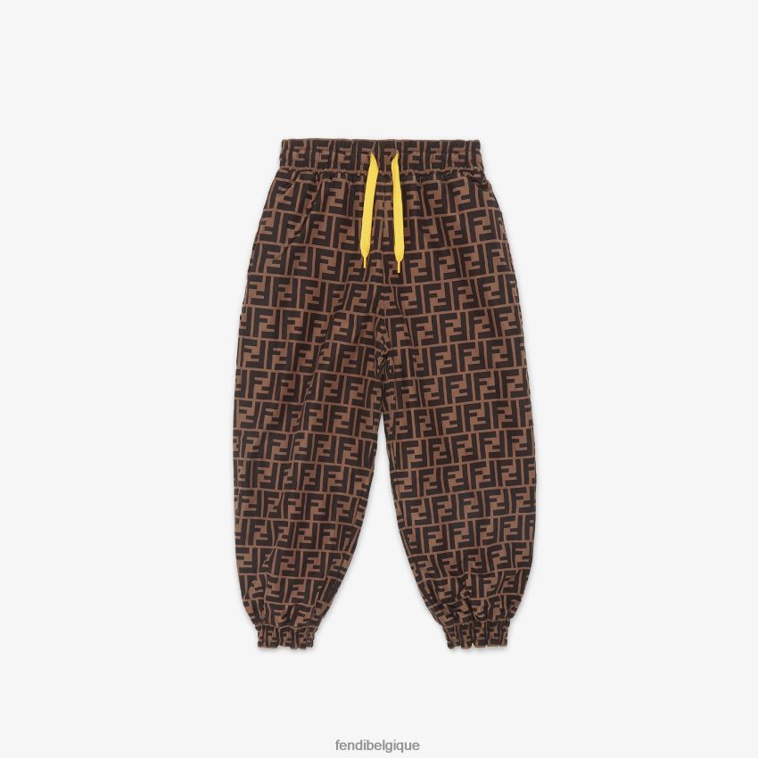 vêtements Fendi pantalon réversible en polaire et nylon ff jaune enfants 8X8J2J2884 Fendi Sac