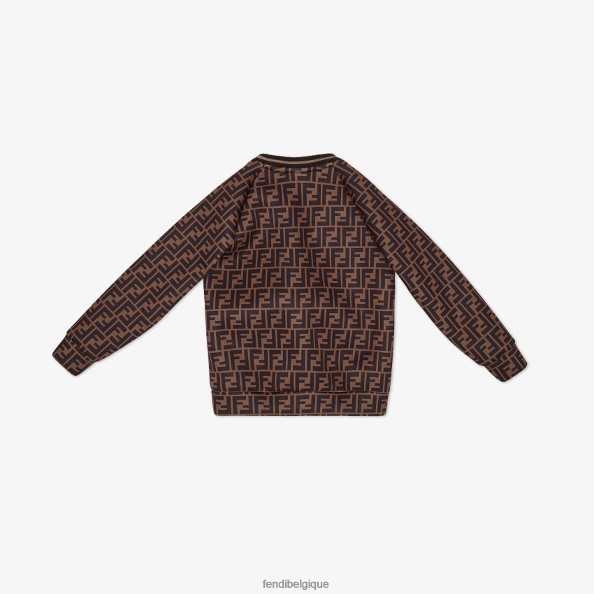 vêtements Fendi sweat-shirt junior en néoprène avec ours en peluche mode enfants 8X8J2J2939 Fendi Belgique