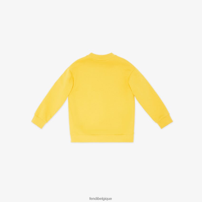 vêtements Fendi sweat-shirt rom jaune enfants 8X8J2J2898 Fendi Lunette De Soleil