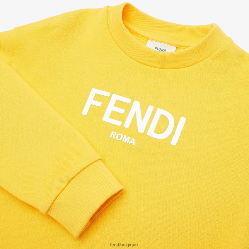 vêtements Fendi sweat-shirt rom jaune enfants 8X8J2J2898 Fendi Lunette De Soleil