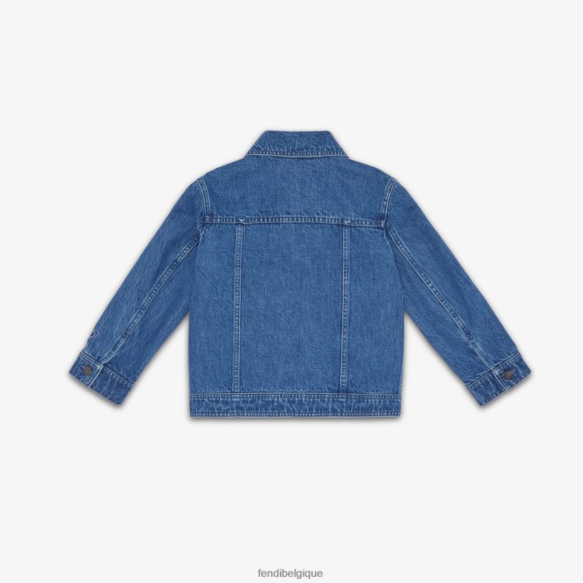 vêtements Fendi veste en jean enfant bleu enfants 8X8J2J2919 Fendi Lunette De Soleil