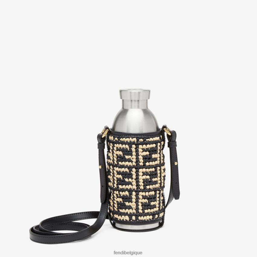 accessoires Fendi porte-flacon en raphia beige femmes 8X8J2J335 Fendi Belgique