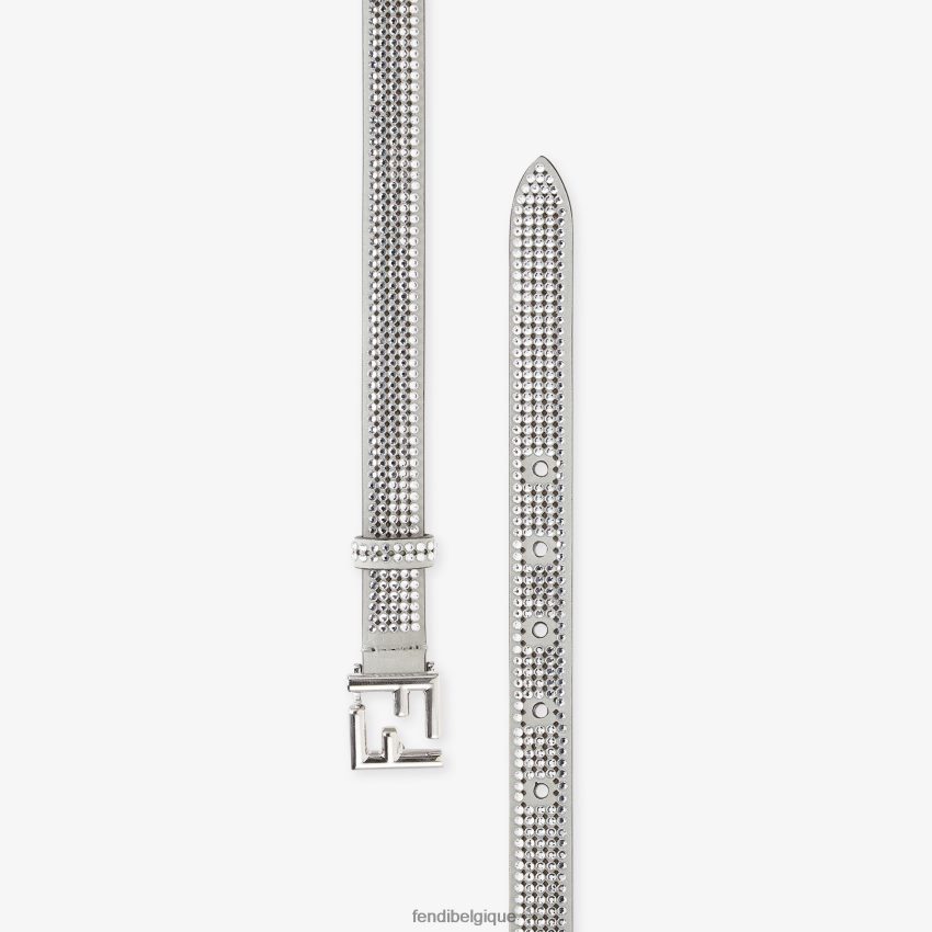 accessoires Fendi ceinture avec cristaux all-over gris femmes 8X8J2J165 Fendi Lunette De Soleil