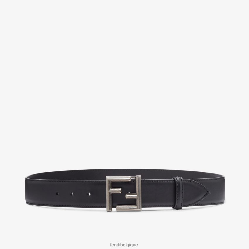 accessoires Fendi ceinture en cuir ff noir femmes 8X8J2J275 Fendi Belgique