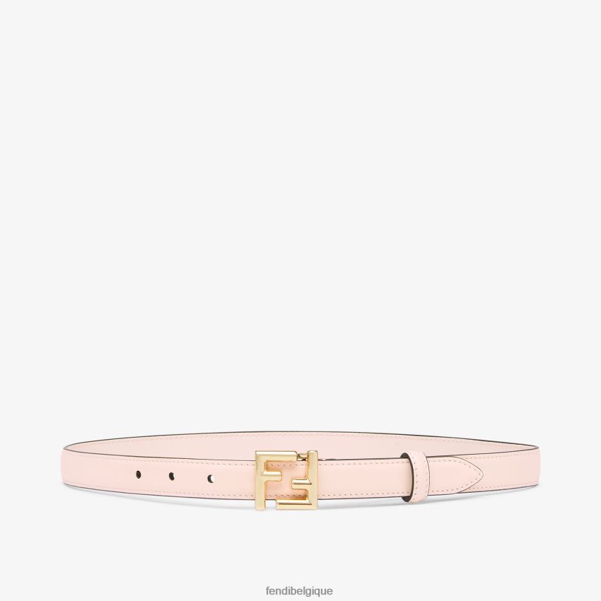 accessoires Fendi ceinture en cuir ff rose femmes 8X8J2J330 Fendi Lunette De Soleil