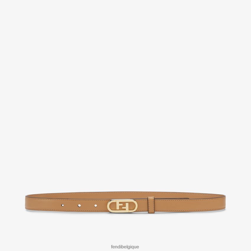 accessoires Fendi ceinture en cuir o'lock beige femmes 8X8J2J417 Fendi Lunette De Soleil