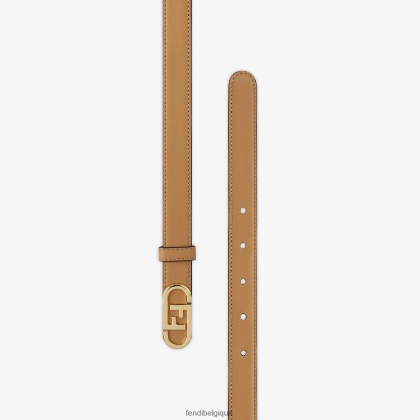 accessoires Fendi ceinture en cuir o\'lock beige femmes 8X8J2J417 Fendi Lunette De Soleil