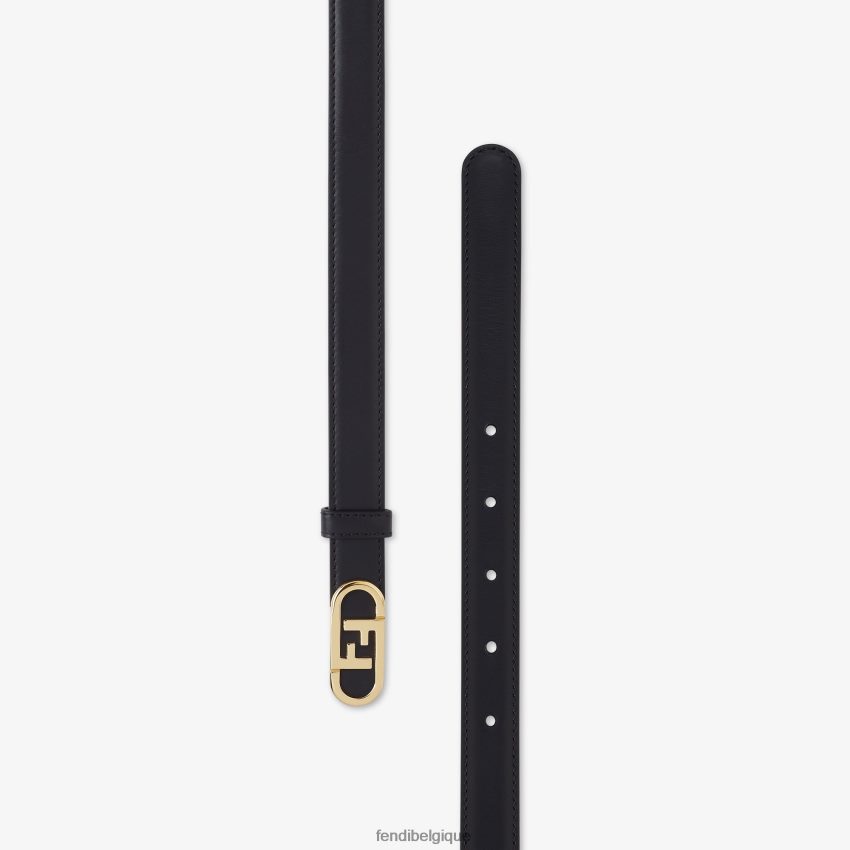 accessoires Fendi ceinture en cuir o\'lock noir femmes 8X8J2J36 Fendi Lunette De Soleil