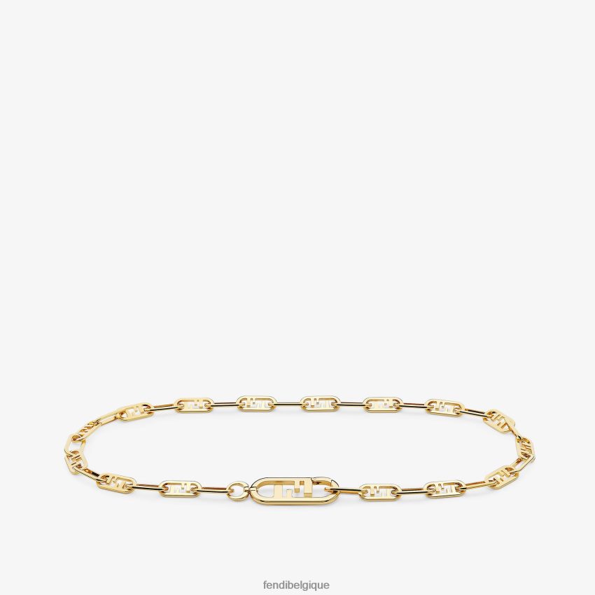 accessoires Fendi ceinture en métal or femmes 8X8J2J358 Fendi Sac