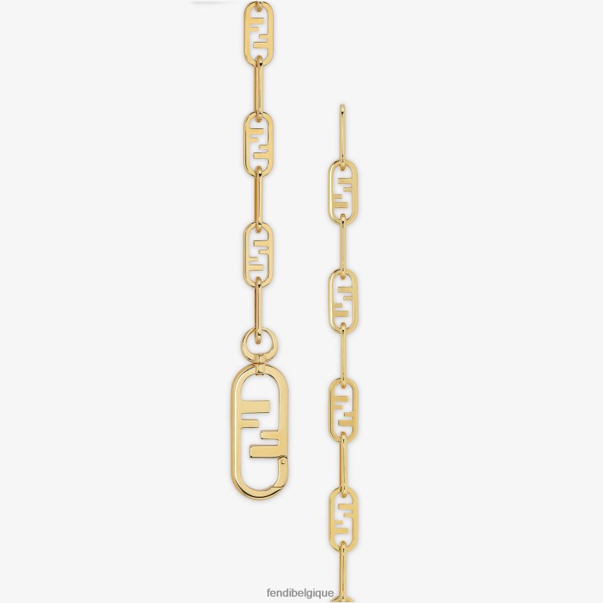 accessoires Fendi ceinture en métal or femmes 8X8J2J358 Fendi Sac