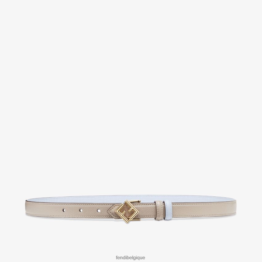 accessoires Fendi ceinture réversible en cuir tourterelle multicolore femmes 8X8J2J136 Fendi Sac