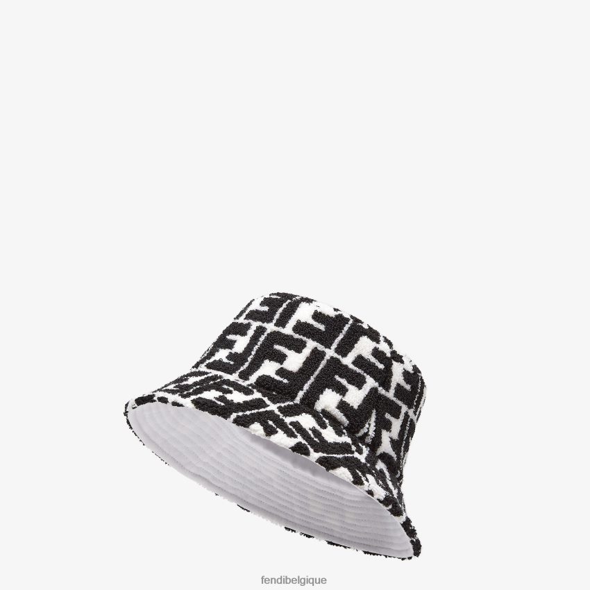 accessoires Fendi chapeau bob en éponge noir femmes 8X8J2J161 Fendi Belgique