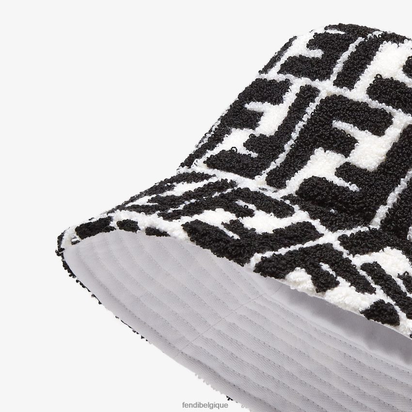 accessoires Fendi chapeau bob en éponge noir femmes 8X8J2J161 Fendi Belgique