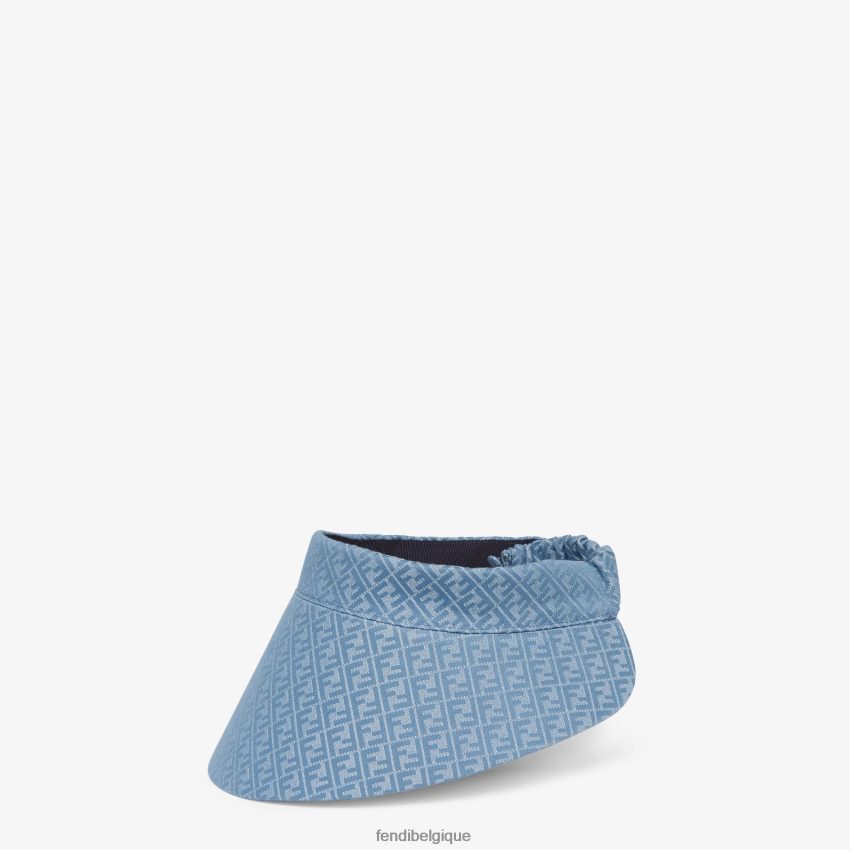accessoires Fendi visière effet denim bleu femmes 8X8J2J219 Fendi Lunette De Soleil