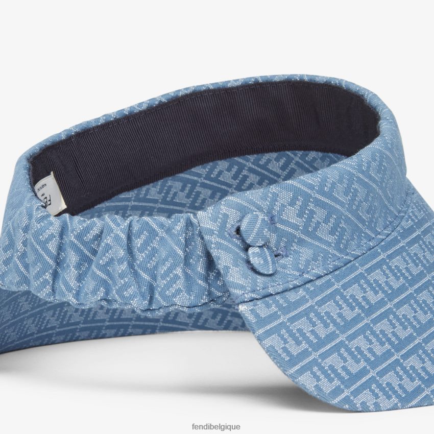 accessoires Fendi visière effet denim bleu femmes 8X8J2J219 Fendi Lunette De Soleil