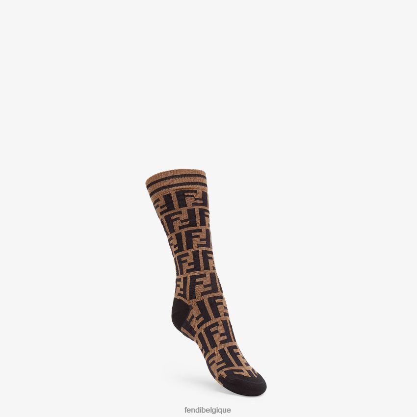 accessoires Fendi chaussettes en éponge multicolore femmes 8X8J2J436 Fendi Sac