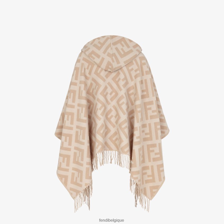 accessoires Fendi poncho en cachemire beige femmes 8X8J2J274 Fendi Sac