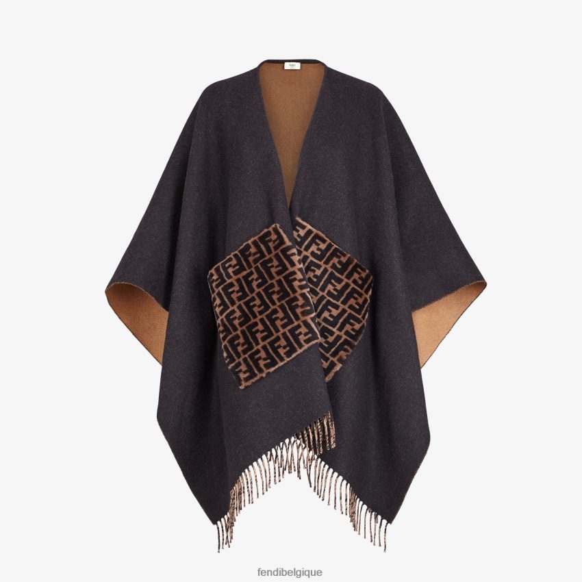 accessoires Fendi poncho en cachemire et laine mode femmes 8X8J2J508 Fendi Sac