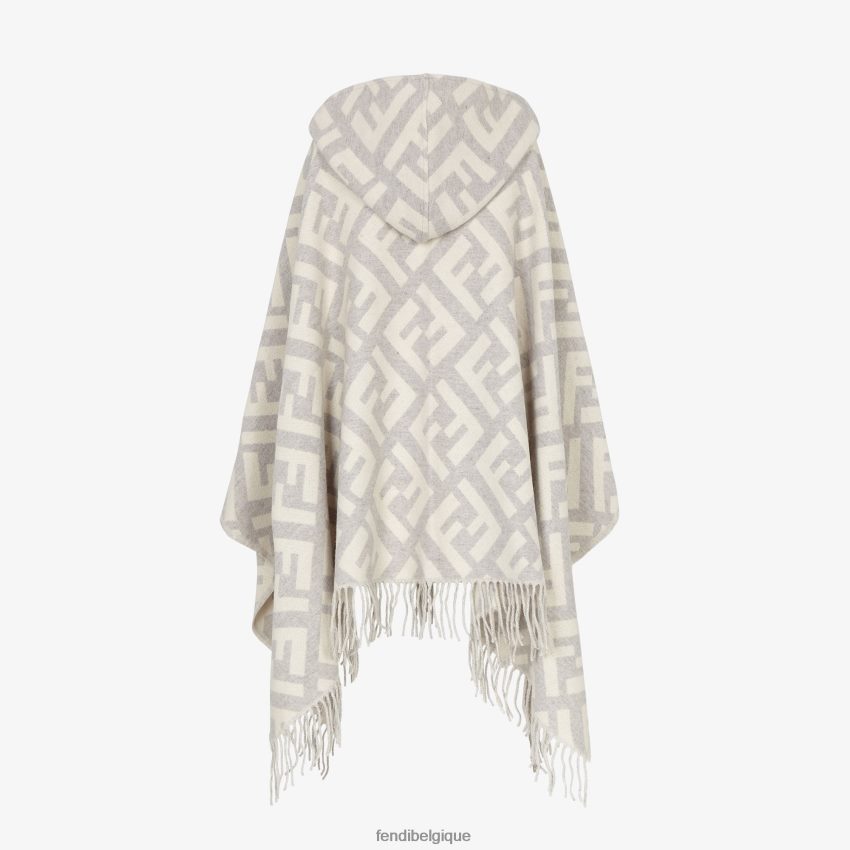accessoires Fendi poncho en cachemire gris femmes 8X8J2J457 Fendi Sac