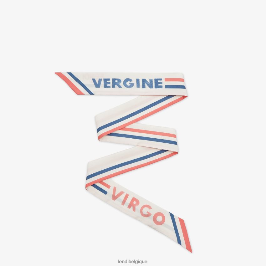 accessoires Fendi bandeau en soie blanc femmes 8X8J2J115 Fendi Sac