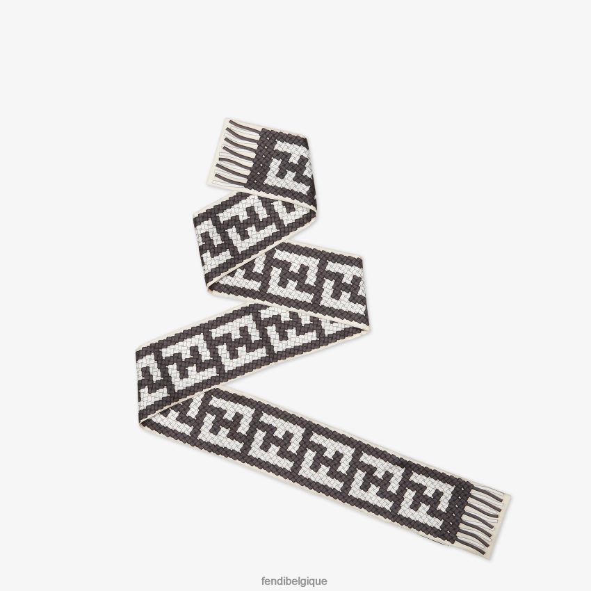 accessoires Fendi bandeau en soie noir femmes 8X8J2J188 Fendi Belgique