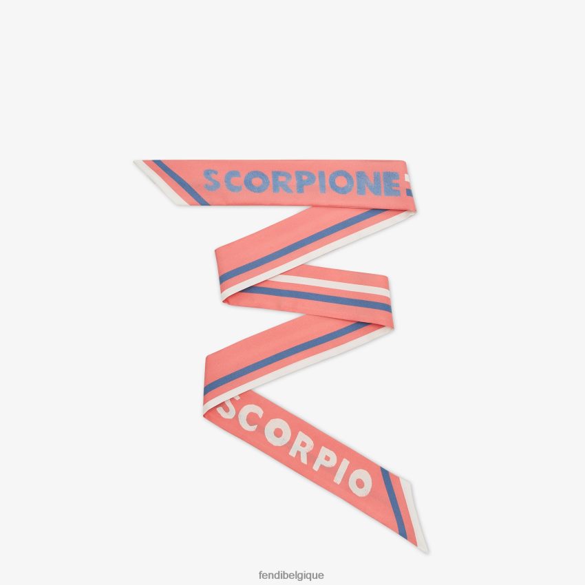 accessoires Fendi bandeau en soie rose femmes 8X8J2J108 Fendi Lunette De Soleil