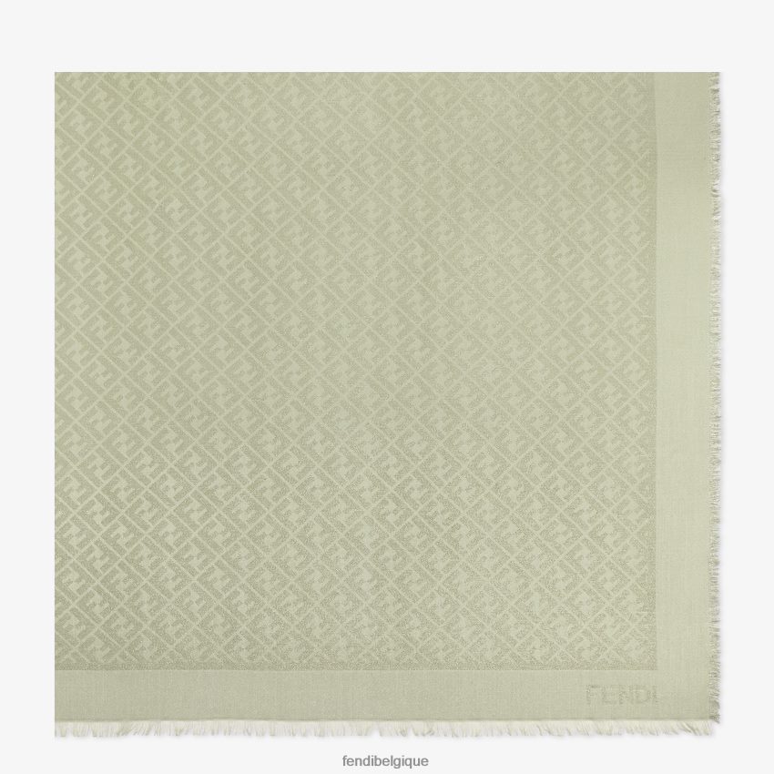 accessoires Fendi châle en lurex vert femmes 8X8J2J203 Fendi Belgique