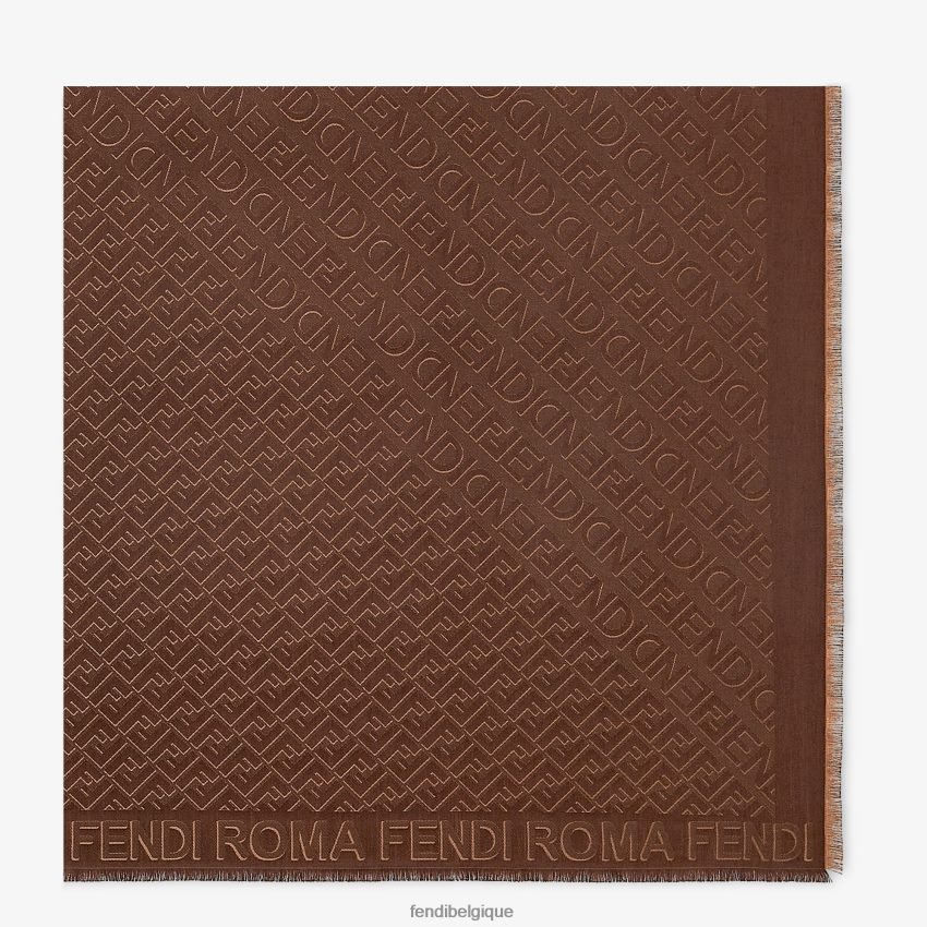 accessoires Fendi châle en soie et laine multicolore femmes 8X8J2J48 Fendi Lunette De Soleil