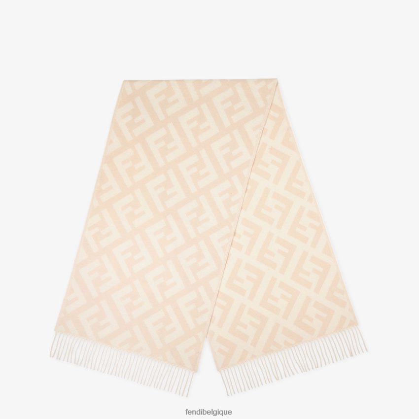accessoires Fendi écharpe en cachemire pâle rose femmes 8X8J2J400 Fendi Sac