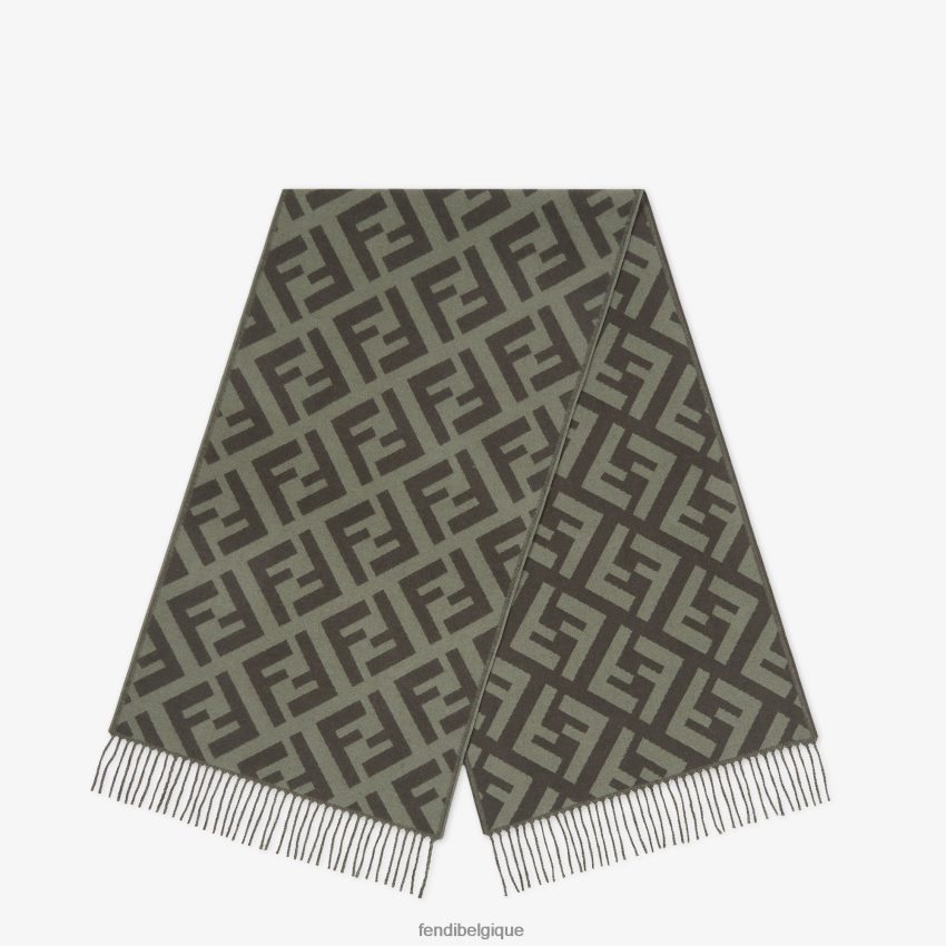 accessoires Fendi écharpe en cachemire vert femmes 8X8J2J454 Fendi Sac