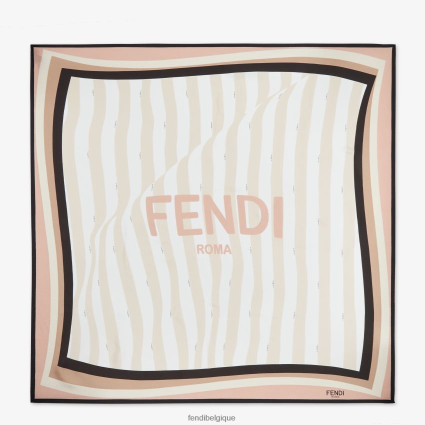 accessoires Fendi foulard en soie multicolore femmes 8X8J2J290 Fendi Belgique