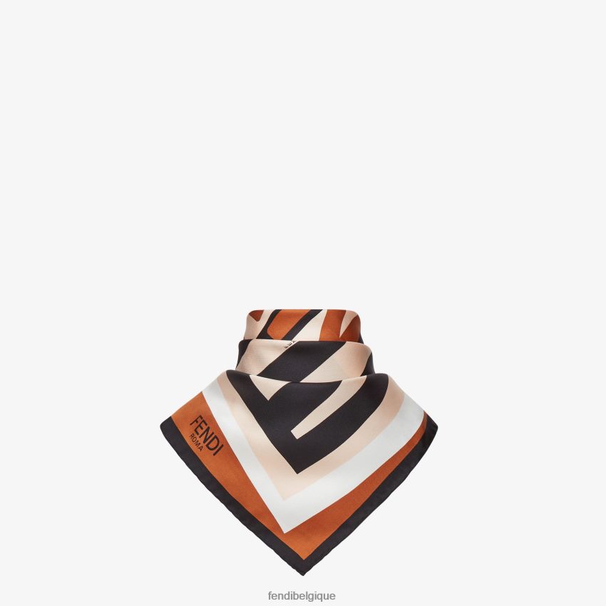 accessoires Fendi foulard en soie multicolore femmes 8X8J2J406 Fendi Sac