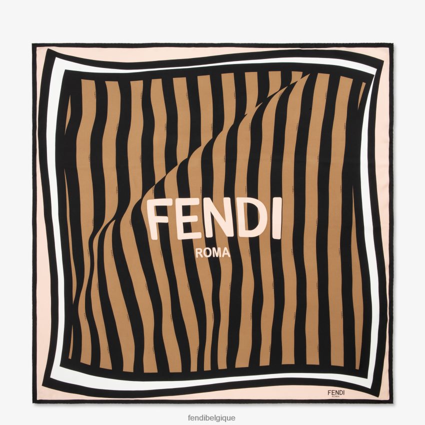 accessoires Fendi foulard en soie multicolore femmes 8X8J2J407 Fendi Belgique