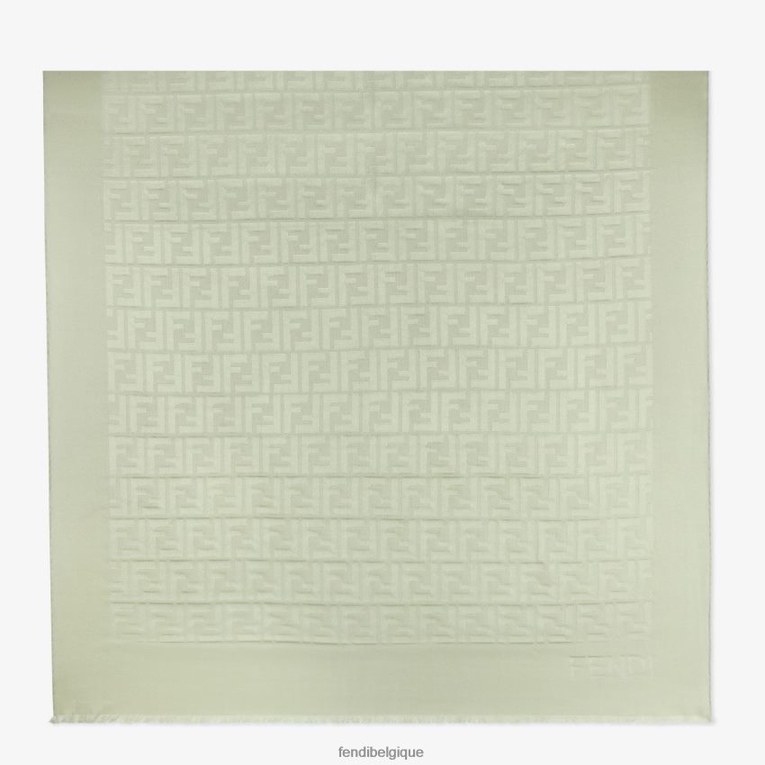 accessoires Fendi étole en soie vert femmes 8X8J2J234 Fendi Lunette De Soleil