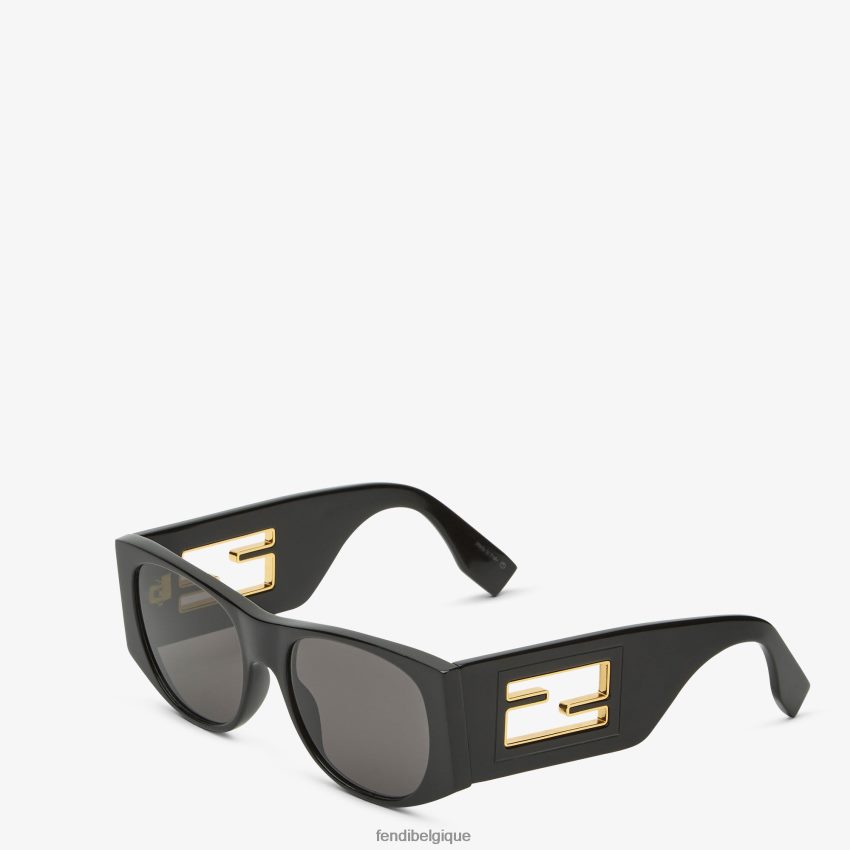 accessoires Fendi lunettes de soleil baguette en acétate brun femmes 8X8J2J17 Fendi Belgique