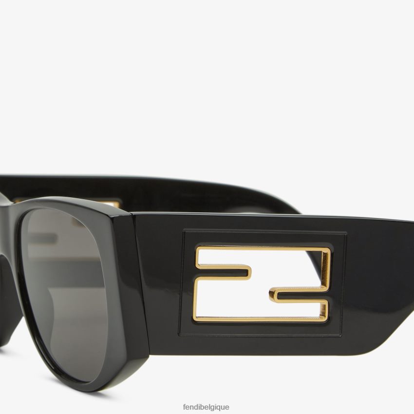 accessoires Fendi lunettes de soleil baguette en acétate brun femmes 8X8J2J17 Fendi Belgique