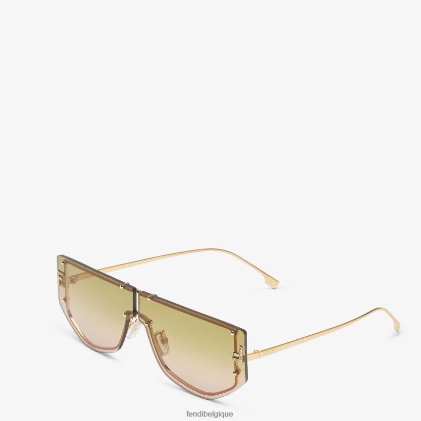 accessoires Fendi lunettes de soleil bouclier avec verres dégradés bicolores mode femmes 8X8J2J205 Fendi Sac