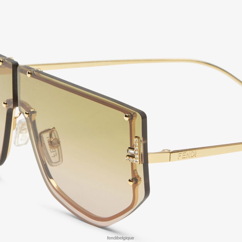 accessoires Fendi lunettes de soleil bouclier avec verres dégradés bicolores mode femmes 8X8J2J205 Fendi Sac