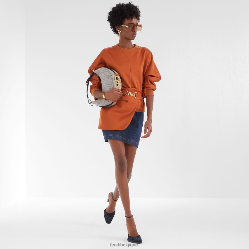 accessoires Fendi lunettes de soleil bouclier rose femmes 8X8J2J309 Fendi Lunette De Soleil