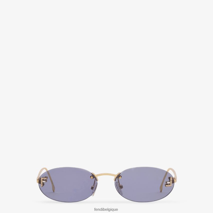 accessoires Fendi lunettes de soleil de défilé de mode bleu femmes 8X8J2J307 Fendi Sac