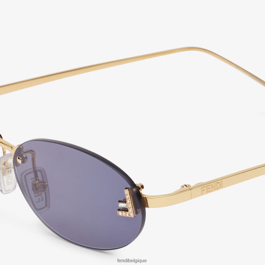 accessoires Fendi lunettes de soleil de défilé de mode bleu femmes 8X8J2J307 Fendi Sac