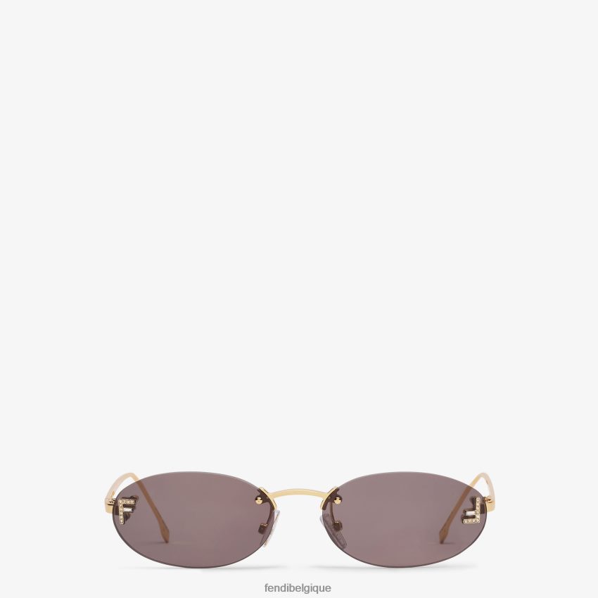 accessoires Fendi lunettes de soleil de défilé de mode gris femmes 8X8J2J308 Fendi Belgique