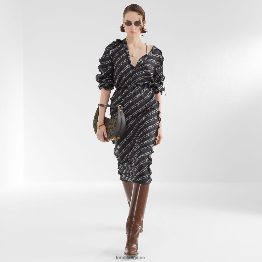 accessoires Fendi lunettes de soleil de défilé de mode gris femmes 8X8J2J308 Fendi Belgique