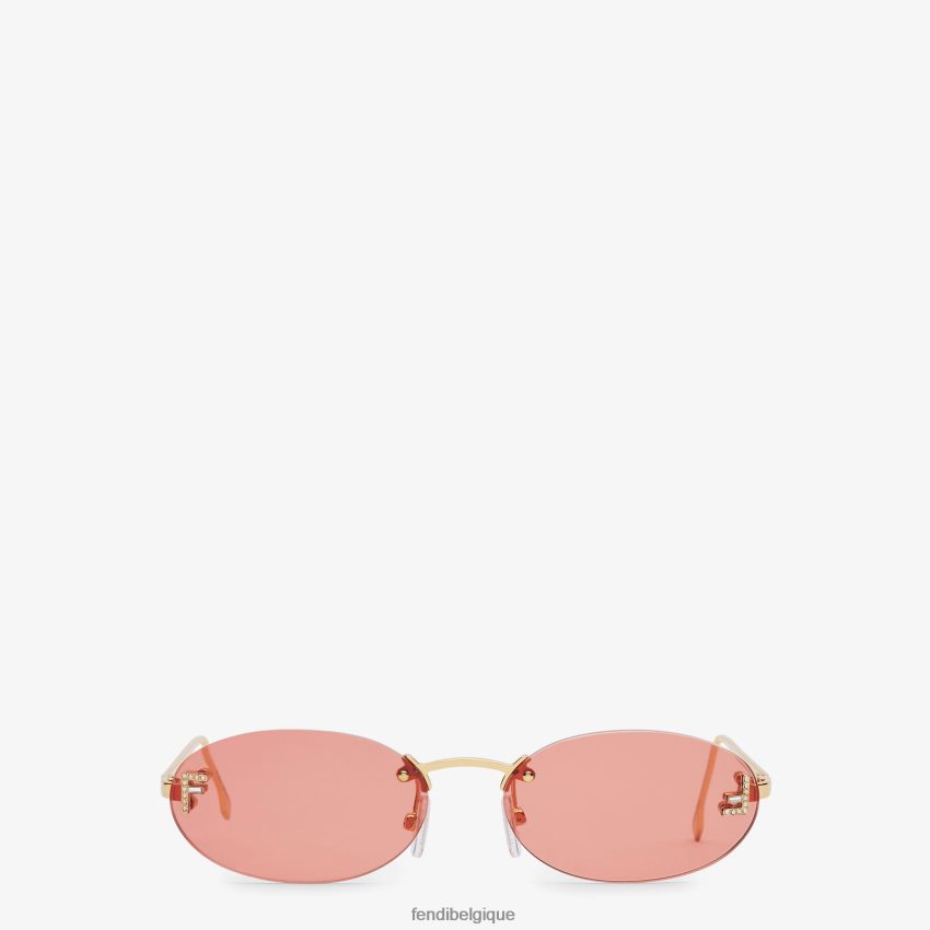 accessoires Fendi lunettes de soleil de défilé de mode rouge femmes 8X8J2J305 Fendi Belgique