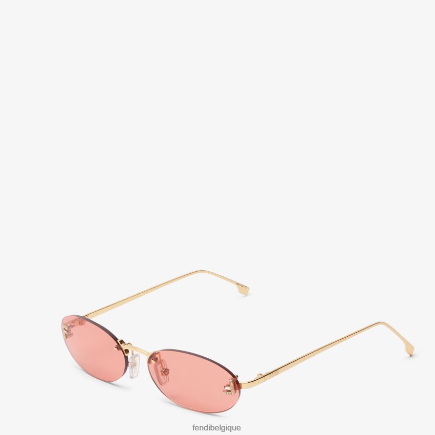 accessoires Fendi lunettes de soleil de défilé de mode rouge femmes 8X8J2J305 Fendi Belgique