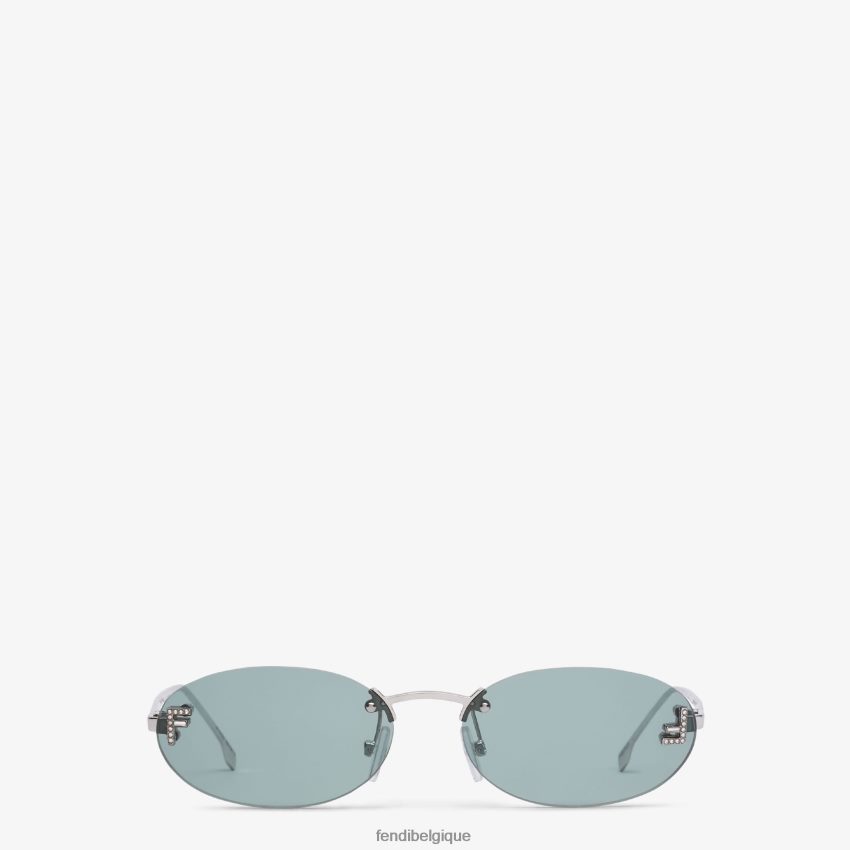 accessoires Fendi lunettes de soleil de défilé de mode vert femmes 8X8J2J306 Fendi Lunette De Soleil