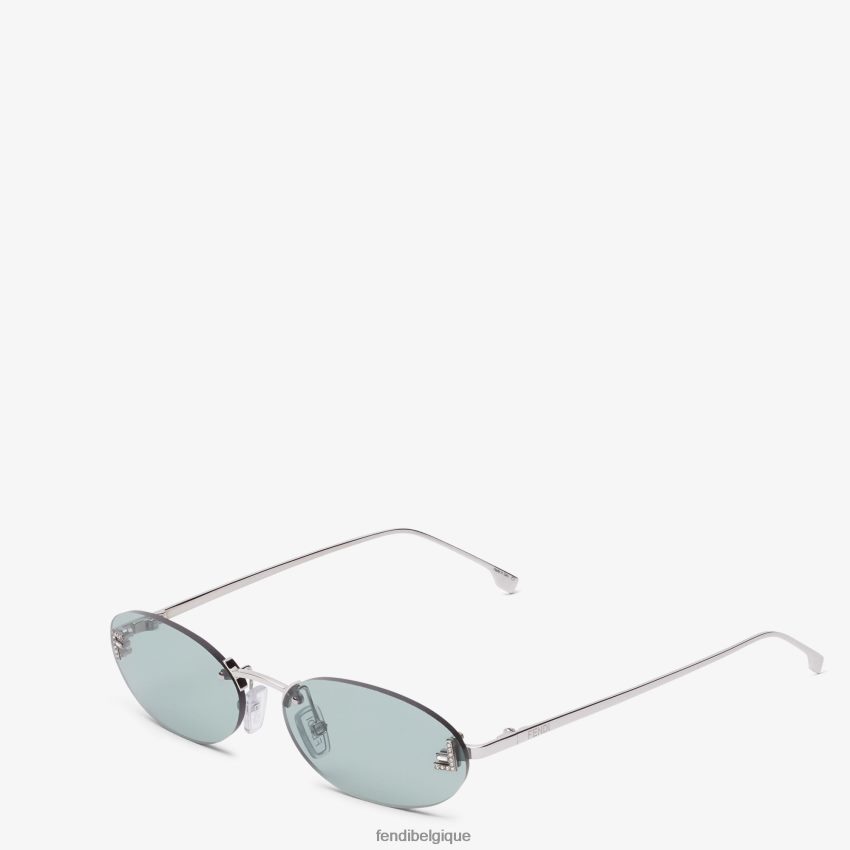 accessoires Fendi lunettes de soleil de défilé de mode vert femmes 8X8J2J306 Fendi Lunette De Soleil