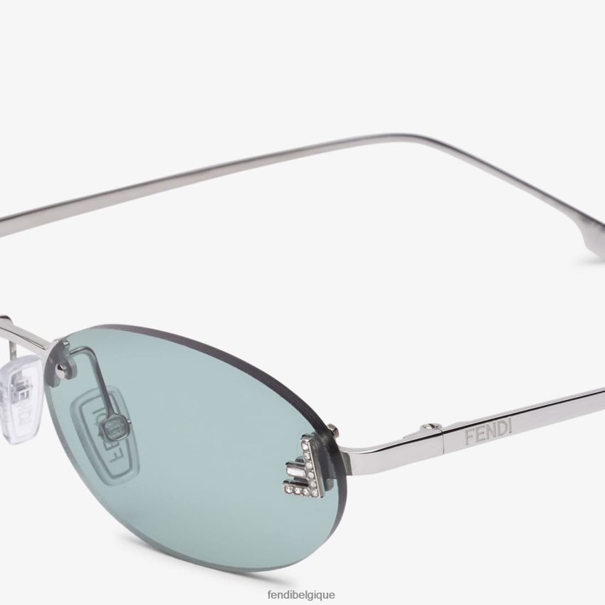 accessoires Fendi lunettes de soleil de défilé de mode vert femmes 8X8J2J306 Fendi Lunette De Soleil