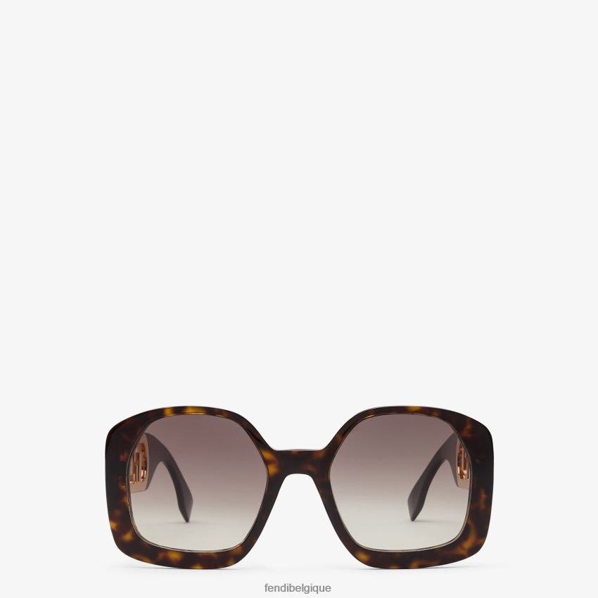 accessoires Fendi lunettes de soleil en acétate havane mode femmes 8X8J2J350 Fendi Belgique