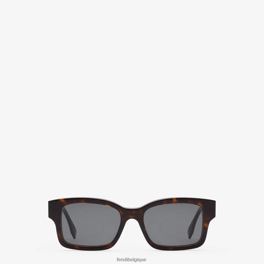 accessoires Fendi lunettes de soleil en acétate havane mode femmes 8X8J2J352 Fendi Sac